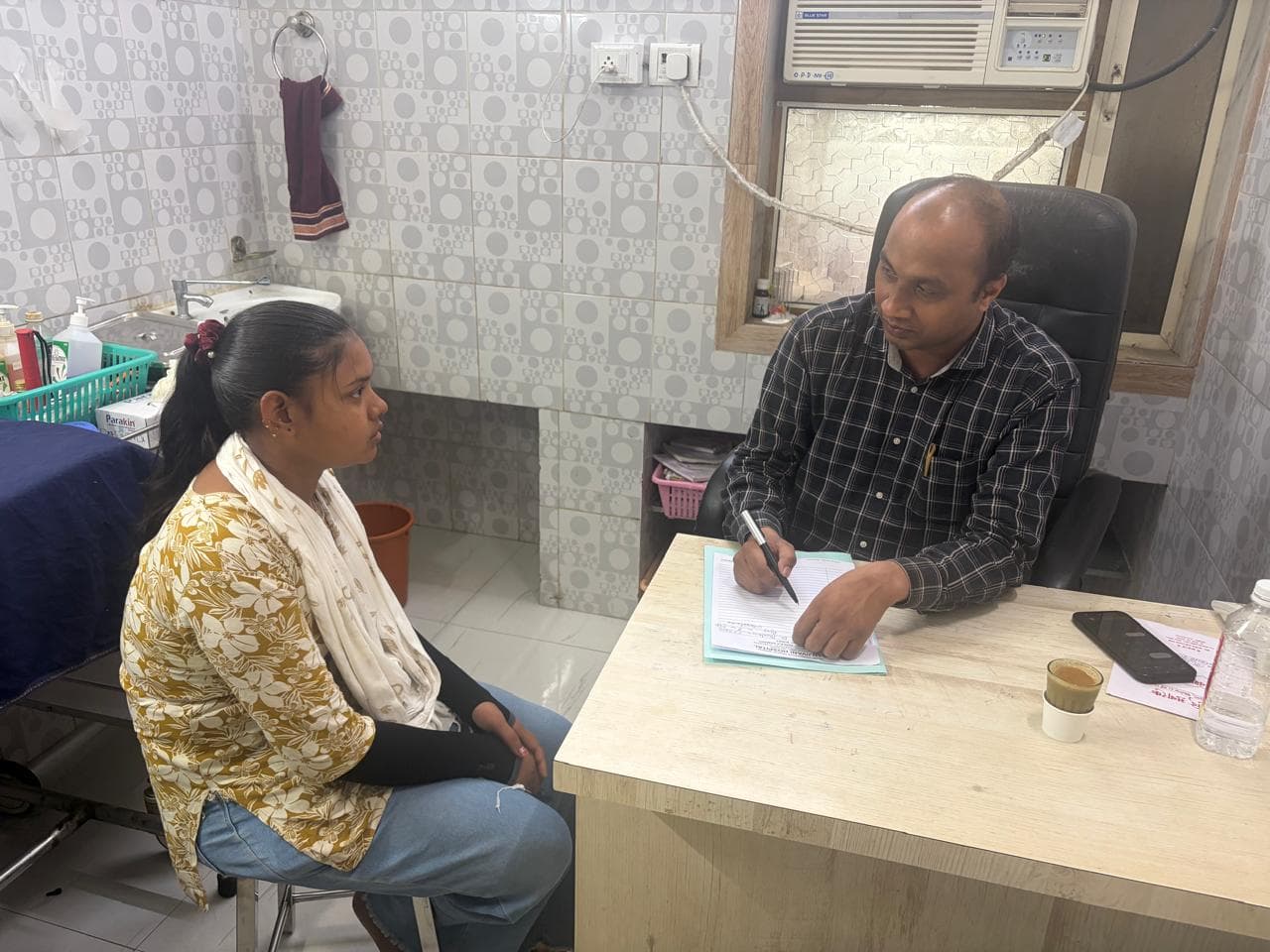 Dermatology department at Sanjivani Hospital.