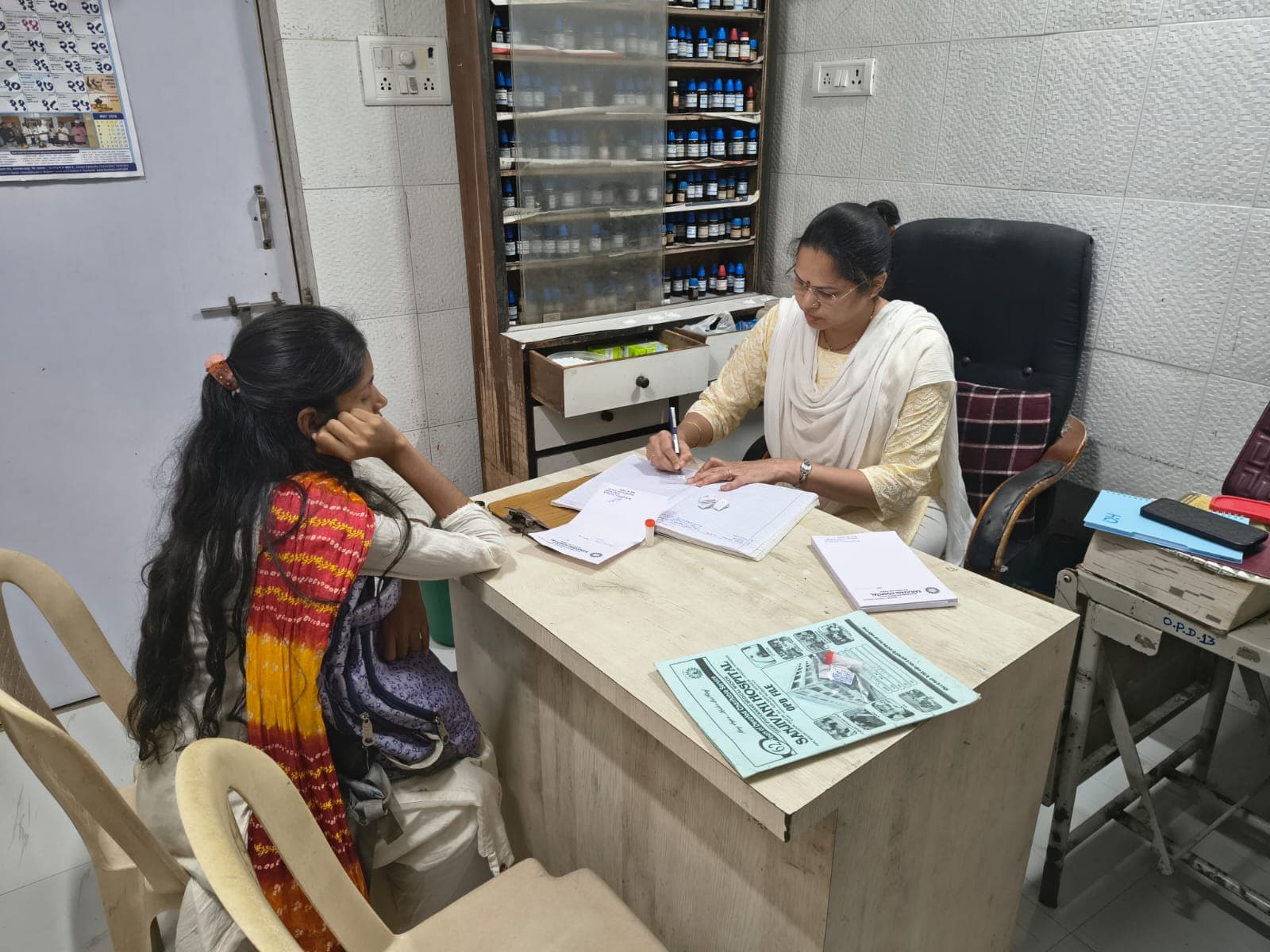 Homeopathy consultation at Sanjivani Hospital.